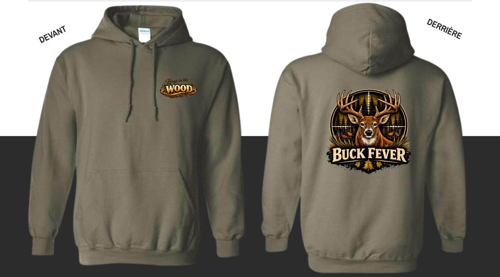 🦌 Hoodie “Buck Fever” – Boys in the Wood 🦌