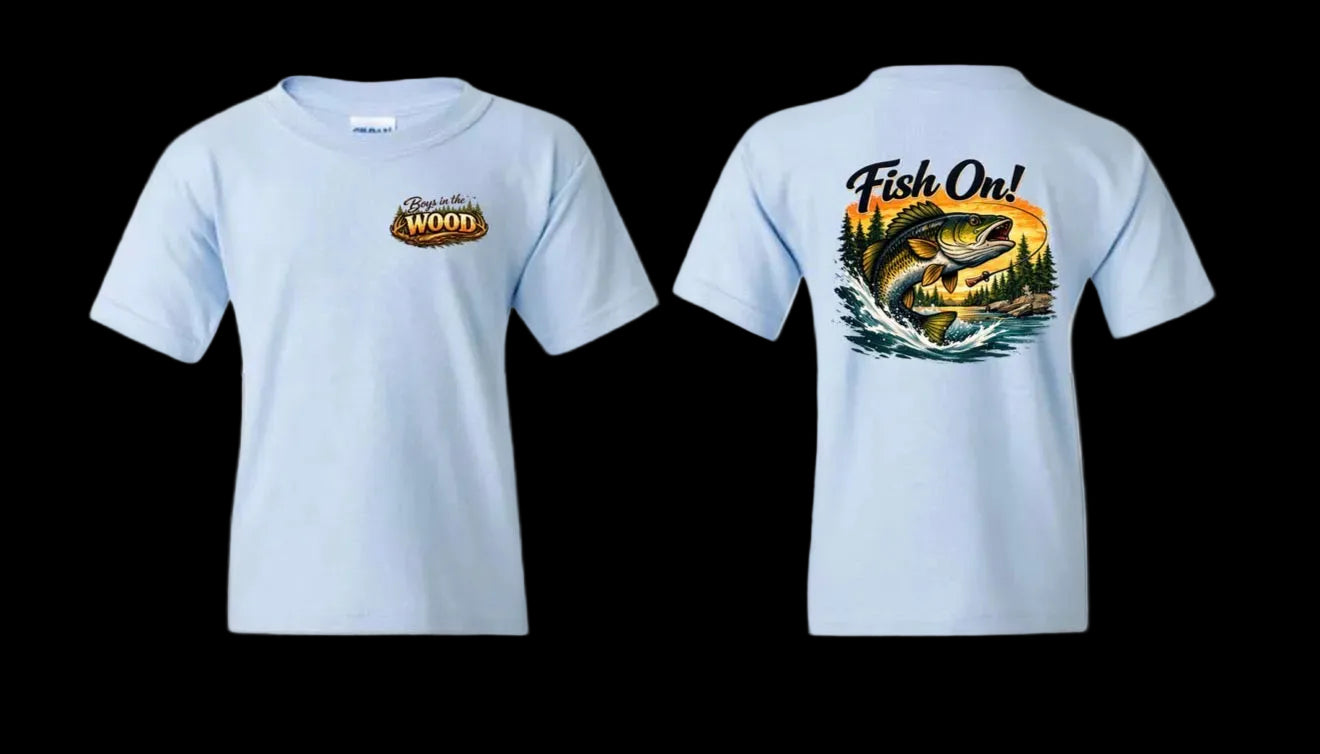 T-Shirt “Fish On!” – Boys in the Wood